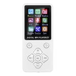 Vbestlife MP3 MP4 Music Player, 1.8 inches Color Screen Bluetooth 4.2 Video MP3 Player Support 32G Memory Card(White)