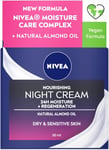 NIVEA Rich Regenerating Face Night Cream (50ml, Pack of 3), Almond Oil Moisturi