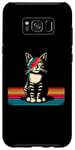Coque pour Galaxy S8+ Meowie Cat Rock Music Concert Band Hommes Enfants Femmes Chat Drôle