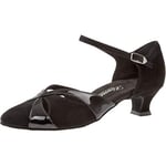 Diamant Damen Tanzschuhe 142-014-008, Chaussures de Danse de salon femme - Noir, 39 1/3 (6 UK)