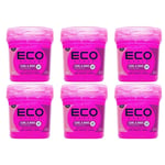 Eco Styler Styling Gel For Curl & Wavy Hair Pink 473ml x 6