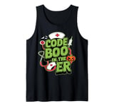 Code Boo In The Er Crew Funny Ghost Halloween Boo-jee Nurse Tank Top