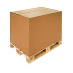 Raja Caisse américaine carton double cannelure - L.int. 118 x l.78 h.80 cm Kraft brun