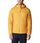 Columbia Men's Silver Falls Hooded Jacket, Hooded Puffer Jacket, Raw Honey, Size XL