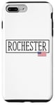 Coque pour iPhone 7 Plus/8 Plus Rochester City Drapeau USA Voyage US Amérique Femmes Hommes