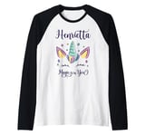 First Name Henrietta Personalized Henrietta Raglan Baseball Tee