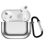 TPU Etui til Ladeetui for Apple AirPods (3rd Gen) - Sølv