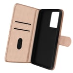 Folio Oppo A77 / Realme Narzo 50 5G Case and Video Stand Rose Gold