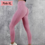 Yoga Pants Gym Sports Running Trousers Pink Xl