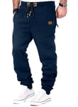 Meilicloth Tracksuit Bottoms Mens Joggers Cotton Jogging Fleece Cargo Trousers for Men Casual Drawstring Pants Outdoor Sweatpants Blue XX-Large