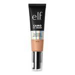 e.l.f. Camo CC Cream, Fond de teint correcteur de couleur à couverture moyenne à complète avec SPF 30, clair 250 W, 30 g