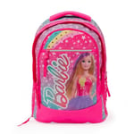 Giochi Preziosi Barbie Sac à dos rond extensible, dos confortable, poche avant et intérieure, anse, bretelles rembourrées, Dim. 31 x 43 x 17 (+ 9) cm, capacité 35 litres, multicolore, L, décontracté,