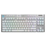 Logitech G915 TKL LIGHTSPEED Wireless Mechanical Gaming Keyboard - White, GL Tactile