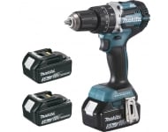 Perceuse visseuse à percussion 18 V Li-ion 3 Ah Ø 13 mm (3 batteries) MAKITA - 3 batteries, chargeur, coffret - DHP484RF3J