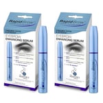 RapidBrow Duo Bundle Eyebrow Enhancing Serum, Hexatein 2 Complex, 3 ml (Pack of 2)