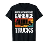 Just a Boy Who Loves Garbage Trucks Tee, Garbage Truck Lover T-Shirt