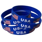 USA bracelet femme bracelet homme bracelet elastique lot bracelet 5 bracelet silicone Drapeau Americain bracelet caoutchouc deco USA bracelet silicone USA drapeau USA Souvenirs USA decoration USA fete