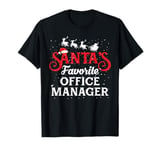 Santa's Favorite Office Manager Christmas Party T-Shirt