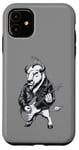 Coque pour iPhone 11 Heavy Metal Bison Hard Rock Buffalo Electric Guitar