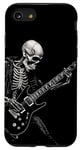 Coque pour iPhone SE (2020) / 7 / 8 Squelette jouant de la guitare électrique Heavy Metal Squelette Design