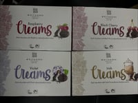 3 X Whitakers Fondant Creams Violet Raspberry Irish Cream Black Cherry Chocolate