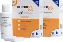 2 x Blephasol Duo 100 ml Micellar Eyelid Cleansing Lotion with 100 Lint-Free Pa