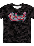 Redneck Script Black Camo Barn T-shirt