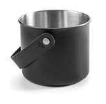 Lacor 65414 65414-Moon Black Ice Bucket, Stainless Steel, 14 cm, 18/10 Steel