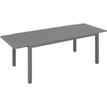 Outsunny - Table de jardin extensible 6-8 personnes dim. 180/240L x 94l x 73H cm alu gris