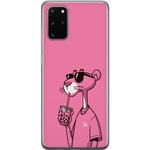 Samsung Galaxy S20+ Genomskinligt Skal Pink Panter Drink