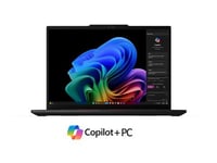 Lenovo ThinkPad T14s Gen 6 21N1 - Conception de charnière à 180 degrés - Snapdragon X Elite - X1E-78-100 - Win 11 Pro (sur ARM) - Qualcomm Adreno - 32 Go RAM - 512 Go SSD TCG Opal Encryption 2, NVMe - 14" IPS écran tactile 1920 x 1200 - Bluetooth, Wi-