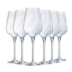 Chef&Sommelier - Collection Symétrie - 6 Verres à pied 45 cl - Fabriqués en France - Emballage renforcé