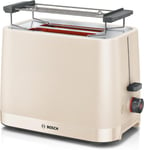 Bosch MyMoment Infuse TAT3M127GB - Compact 2-Slice Toaster with Cream