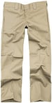 Dickies Men's Straight Work Slim Trousers, Brown (Khaki), 42W / 32L