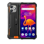 Blackview BV8900 - Smartphone - Caméra Thermique FLIR Antichoc - Écran 6.5'',Mémoire de 256Go, 8Go de RAM,Mediatek Helio P90, Octa-Core, Batterie de 10000mAh,Photo 50 Mpx, Android 13 - Orange