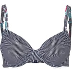 FIREFLY Haut de Bikini Malisa II Maillot de Bain Deux pièces Femme, Stripe, 38C