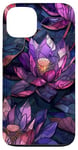 iPhone 13 Purple Lotus Flowers Beautiful Floral Flower Case