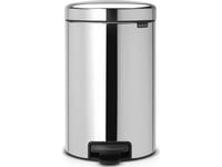 Brabantia 113581, 12 L, Rund, Rostfritt Stål, Plast, Pedal, 25,1 Cm