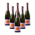 VEUVE CLICQUOT ROSE 75CL NON VINTAGE FIRST ROSE CHAMPAGNE FRANCE (CASE OF 6)