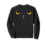 Big Owl Eyes beautiful owl lover wild bird of the night cool Sweatshirt