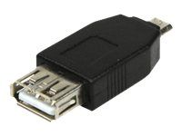 LogiLink - Adaptateur USB - USB (F) pour Micro-USB de type B (M) - USB 2.0 - noir