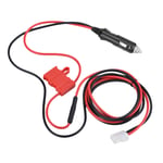 12V DC Power Cord Cable Cigarette Lighter Plug With Double Fuse For Mobile R WAI