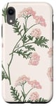 Coque pour iPhone XR Rose pastel Fleurs sauvages Fleurs sauvages Vintage Botanique