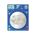 Legami - Super Moon, Phosphorescent Moon Adhesive, Ø 15 cm, PVC, Charges During The Day with Light and Release at Night, Apply to a Smooth and Clean Surface