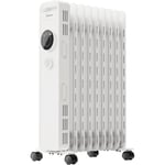 Radiateur Electrique 2000W,Chauffage d'appoint Salle de Bain Portable,Thermostat Réglable, 9 éléments, 3 Modes, écran[S58]