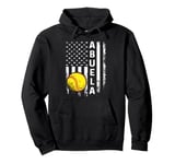 Softball Abuela America Flag Men Women Vintage Christmas Pullover Hoodie