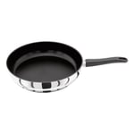 JUDGE VISTA STAINLESS STEEL NON STICK 28CM DEEP SIDED FRYING PAN J225A