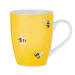 380ml Porcelain Yellow Sweet Bee Microwave Safe Hot Drink Mug Server