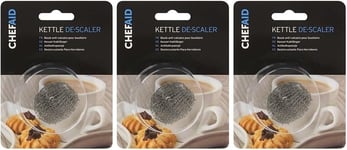 3x Kettle Limescale Descaler Steel Wire Ball Fur Collector Remover Cleaner