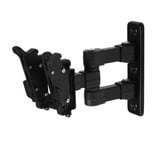 TV & Monitor Wall Bracket, Full Motion Up to 25", Multi Position Swivel & Tilt